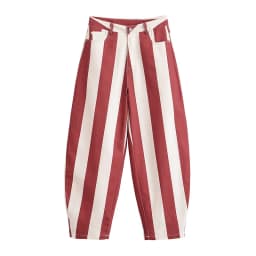 Willshela Women Fashion Striped Front Zipper Wide Leg Pants Vintage High Waist Full Length Female Chic Lady Trousers