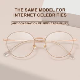 VICKY High Quality Round Ultra-light ALL Titanium Eyeglass Frames Women Myopia Prescription Eyewear Reading Glasses 30821