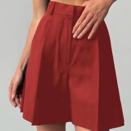 Wolfeel Women's High Waisted Shorts with European and American Style Casual Office Shorts Suitable for Work and Daily Wear