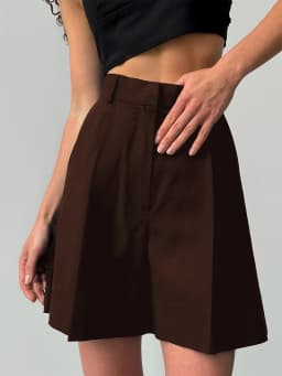 Wolfeel Women's High Waisted Shorts with European and American Style Casual Office Shorts Suitable for Work and Daily Wear