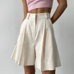 Wolfeel Women's High Waisted Shorts with European and American Style Casual Office Shorts Suitable for Work and Daily Wear