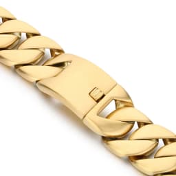 31mm Big Heavy Chunky Cuban Bracelet & Necklace Jewelry Set - 316L Stainless Steel - KB49305-D