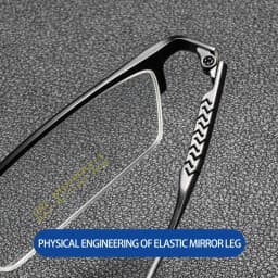 VKYEE Ultralight Business Men's Eyeglasses Pure Titanium Eyeglasses Frame Business Half Frame Can Be Customized Prescription 804