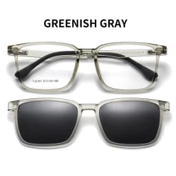 VICKY Flip-up Magnetic Clip-on Prescription Glasses Men Women TR90 Polarised Myopia Sunglasses Night Vision Reading Glasses 2191