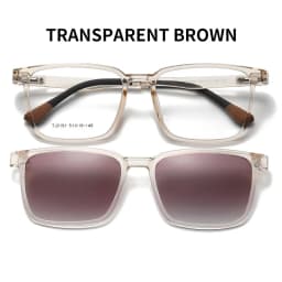 VICKY Flip-up Magnetic Clip-on Prescription Glasses Men Women TR90 Polarised Myopia Sunglasses Night Vision Reading Glasses 2191