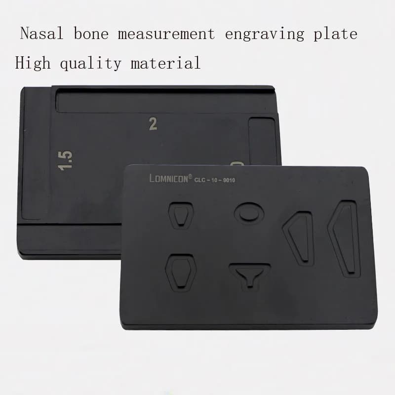 Cosmetic and Plastic Multi-Functional Nasal Prosthesis Engraving Plate Longminicon Nasal Measurement Tool