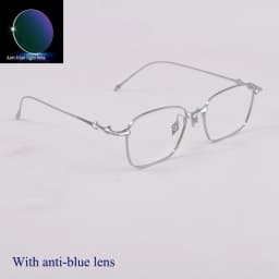 GENTLE ICC Titanium Ultra Light Glasses Frame Women Men Anti blue light Square Optical Glasses ABA Eyeglasses