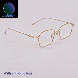 GENTLE ICC Titanium Ultra Light Glasses Frame Women Men Anti blue light Square Optical Glasses ABA Eyeglasses