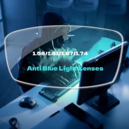 Anti Blue Light Lenses 1.56/1.61/1.67/1.74 Optical Prescription Custom For Myopia Hyperopia Astigmatism Bue Light Blocking Lens