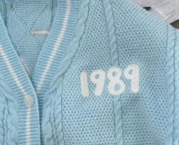 1989 Cardigan TS Seagulls Cozy Chunky Knit Oversized Button Up Sweater Jacket Women Teenagers Taylor Version T.S.