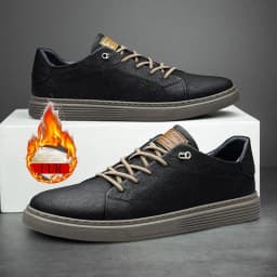 Brand Italian Genuine Leather Casual Shoes Men's Oxford Outdoor Black Jogging Shoes Men's Office Dress Shoes Big Size:36-47