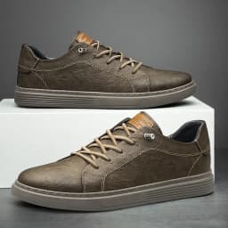 Brand Italian Genuine Leather Casual Shoes Men's Oxford Outdoor Black Jogging Shoes Men's Office Dress Shoes Big Size:36-47