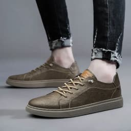 Brand Italian Genuine Leather Casual Shoes Men's Oxford Outdoor Black Jogging Shoes Men's Office Dress Shoes Big Size:36-47