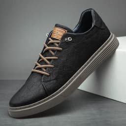 Brand Italian Genuine Leather Casual Shoes Men's Oxford Outdoor Black Jogging Shoes Men's Office Dress Shoes Big Size:36-47