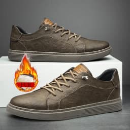Brand Italian Genuine Leather Casual Shoes Men's Oxford Outdoor Black Jogging Shoes Men's Office Dress Shoes Big Size:36-47