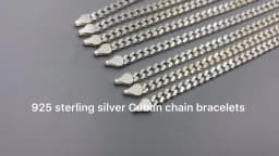 Sinya 925 Sterling Silver Cuban Chain Bracelet Hot Sale Biggest Promotion Pure Real Silver Fine Jewelry Man Women Bracelets