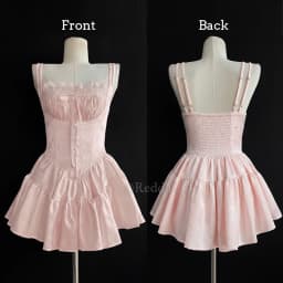 REDDACHiC Medieval Retro Satin Mini Dress & Lace Shorts Coquette Floral Corset Camisole Rompers Date Party Summer Women Clothes