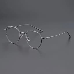 FIRADA Fashion Comfort Eyewear Luxury Retro Round Titanium Glasses Optical Prescription Eyeglasses Frame For Men Women 2A66-C