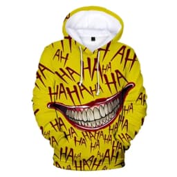 Haha joker 3D Print Sweatshirt Hoodies Men/Women Hip Hop Funny Autumn Streetwear Thin Style Oversized Hoodie For Couples Clothes