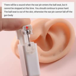 24PCS/Box Disposable Sterile Ear Piercing Unit Ear Cartilage Tragus Helix Piercing Gun More Safety Piercer Tool For Piercing