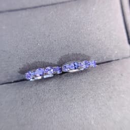Natural Tanzanite earring Oval Cut Blue Gemstone,Genuine Sterling Silver December Birthstone Engagement earring,Promise Ring
