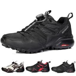 Men's Casual Sports Shoes Size 40-47 Rotating Lace-Up Men's Shoes Outdoor Non-Slip Breathable Comfortable Men's Sports Shoes