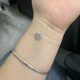 IGOTOS 6/8/9mm Moissanite Bracelet for Women Transparent Fishing Line Diamond Hand Chain S925 Sterling Silver Certified Jewelry