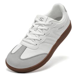HOBIBEAR Wide Toe Shoes Mens Womens Minimalist Fabric Sneaker Lace Up Casual Walking Shoes