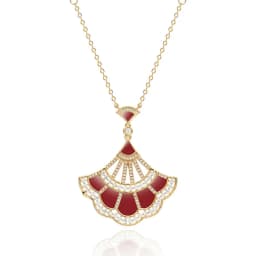 Designer Collection Dinner Party Long Necklace Earrings Inlay Cubic Zircon Carnelian Mother Of Pearl Pendant Jewelry Sets