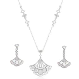 Designer Collection Dinner Party Long Necklace Earrings Inlay Cubic Zircon Carnelian Mother Of Pearl Pendant Jewelry Sets