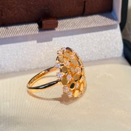 925 Sterling Silver New Style Honeycomb Style Pave Zircon Snowflake Ring For Women Fine Jewelry