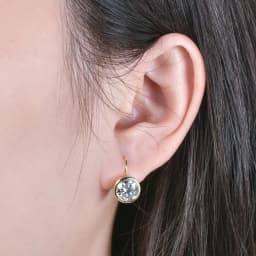Lnkry 5MM/6.5MM/8MM Moissanite Hoop Earring 14k Gold-Filled Sparling Lab Diamond Leverback Earrings for Women Gift