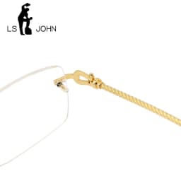 Rimless Glasses Frame Men Pure Titanium Ultralight Square European Design Eyeglasses Frames Women High Quality Brand Eyewear