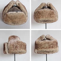 Unisex Winter Men Warm Russian Ushanka Hat with Ear Flap Pu Leather Faux Fur Trapper Cap Earflap for Women Pilot Trooper Hats