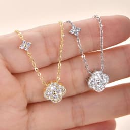 OXTAO Certified Moissanite Jewelry Set For Women 14K Gold Filled D VVS1 Moissanite Earrings Pendant Necklace Bracelet Set Gift
