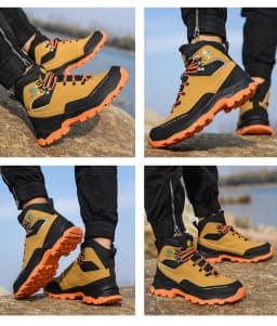 Wear Resistant Men's Safety Boots Soft Work Sneakers Anti Impact Anti Piercing Fashion Comfort Outdoor Men's Shoes