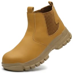 Wear Resistant Men's Safety Boots Soft Work Sneakers Anti Impact Anti Piercing Fashion Comfort Outdoor Men's Shoes