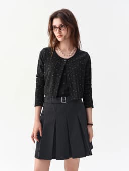DUSHU 2026 Fall Women‘s Knit Cardigan & Camisole Two Piece Set, Open Front Layering Top for Versatile Office & Everyday Style