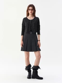 DUSHU 2026 Fall Women‘s Knit Cardigan & Camisole Two Piece Set, Open Front Layering Top for Versatile Office & Everyday Style