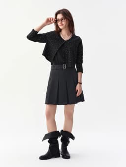 DUSHU 2026 Fall Women‘s Knit Cardigan & Camisole Two Piece Set, Open Front Layering Top for Versatile Office & Everyday Style