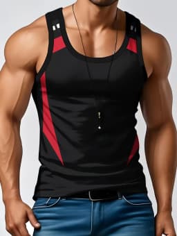 Stripe Plaid 3D Printed Tank Tops 2026 New Fashion Men's Tops Tees Sleeveless Fitness Vest Men Harajuku Streetwear GYM T-shirt