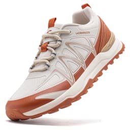 HOBIBEAR Unisex Wide Width Hiking Sneakers Outdoor Trail Running Shoes Artificial Leather Non Slip Lace-Up Walking Sneaker