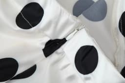 KONDALA Women Trendy Polka Dot Skirt Set Scarf Collar V-Neck Pullover Shirts Long Skirt New Fashion 2026 Spring Summer Mujer Set