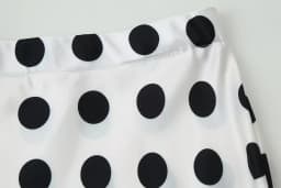 KONDALA Women Trendy Polka Dot Skirt Set Scarf Collar V-Neck Pullover Shirts Long Skirt New Fashion 2026 Spring Summer Mujer Set