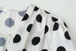 KONDALA Women Trendy Polka Dot Skirt Set Scarf Collar V-Neck Pullover Shirts Long Skirt New Fashion 2026 Spring Summer Mujer Set