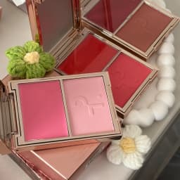 New Patrick Major Headlines Double Take Creme & Powder Blush Duo Lasting Face Makeup Natural Facial Coverage Powder TA Blusher