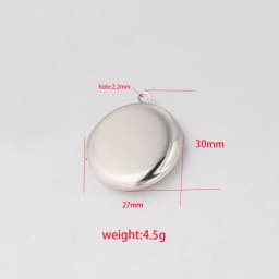 Fnixtar 20Pcs 30*27mm Mirror Polish Round Photo Locket Charms 316L Stainless Steel Photo Picture Locket For DIY Jewelry Making