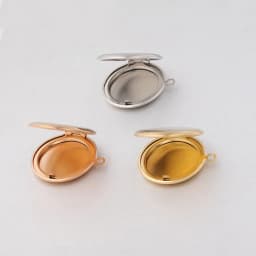 Fnixtar 20Pcs 30*27mm Mirror Polish Round Photo Locket Charms 316L Stainless Steel Photo Picture Locket For DIY Jewelry Making