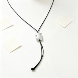 Light Blue Gem Bear Necklace Sweet Girly Neck Ornament Dainty Accessory Great Gift for Travel, Banquet and Daily Matching