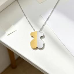 Light Blue Gem Bear Necklace Sweet Girly Neck Ornament Dainty Accessory Great Gift for Travel, Banquet and Daily Matching